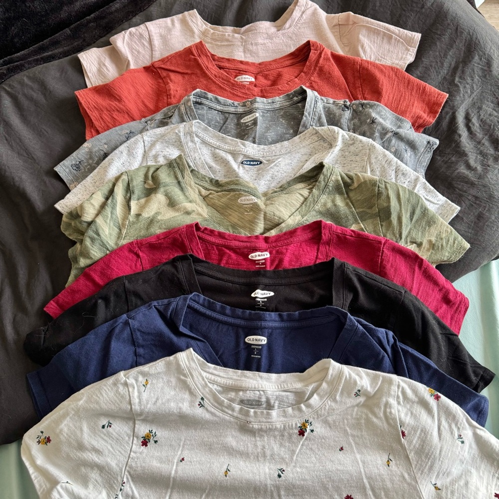 SOLD - Old Navy “Everywear” Assorted T-Shirts Bundle, Sizes M and L